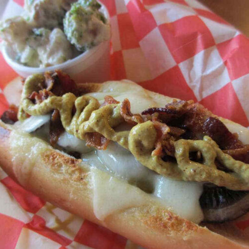 Mushroom Swiss Melt Dog