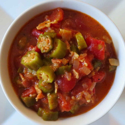 Okra and Tomatoes