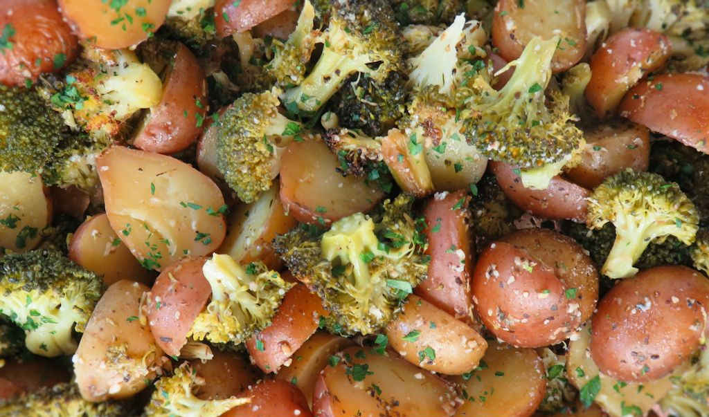 Parmesan Broccoli Potatoes
