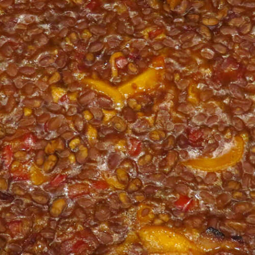 Peach BBQ Beans Life's A Tomato