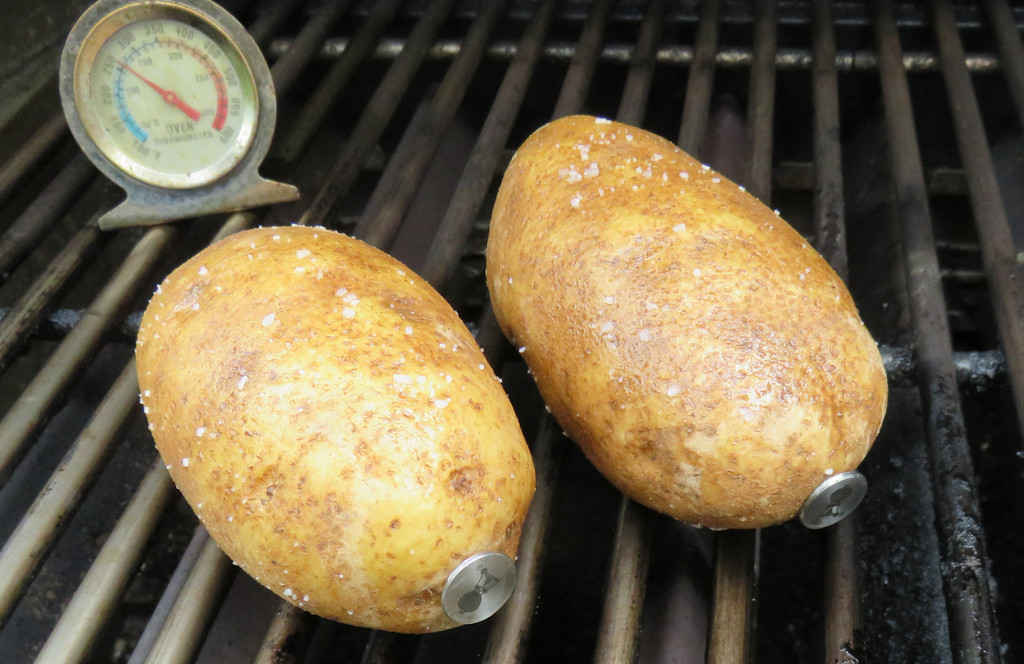 Perfect Grilled Baked Potatoes