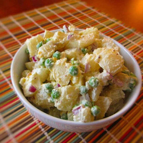 Potato Salad with Peas