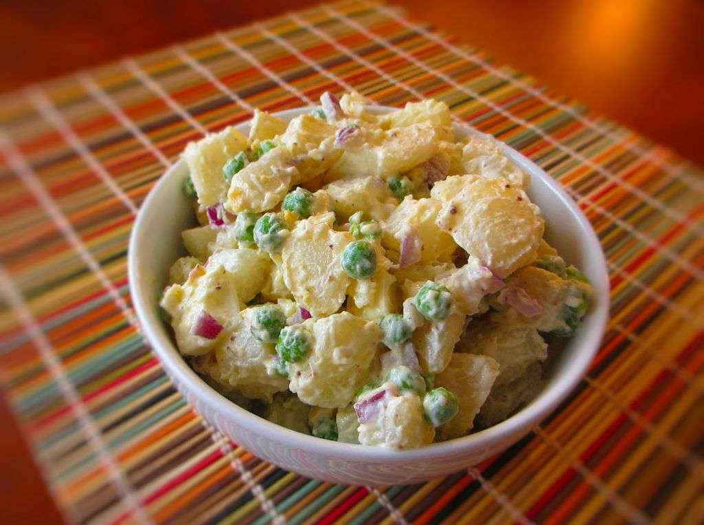 Potato Salad with Peas