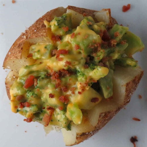 Quick Fix Broccoli and Cheese Baked Potatoes