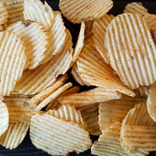 Quick Fix Garlic Parmesan Potato Chips