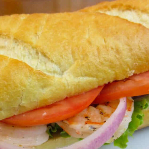 Roasted Black Pepper Shrimp Po boy