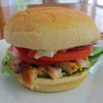 Roasted Chicken Sandwich with Roasted Green Pepper Mayonnaise