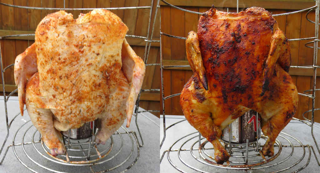 Root Beer Can Chicken on the Char-Broil Big Easy
