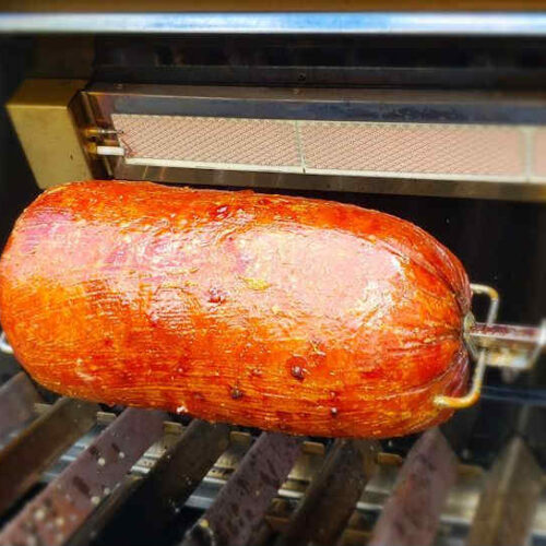 Rotisserie Pineapple Bourbon Glazed Boneless Ham Life's A Tomato