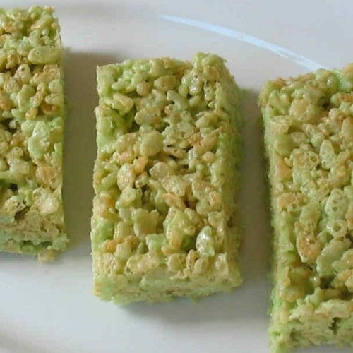 Shamrock Peeps Rice Krispies Treats