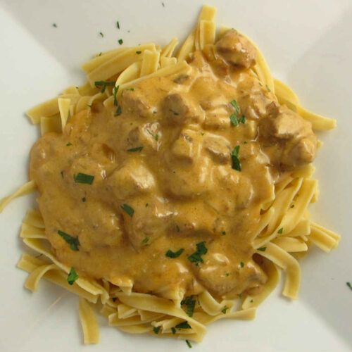 Slow Cooker Beef Stroganoff