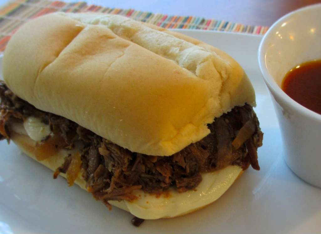 Slow Cooker French Dip Sandwich