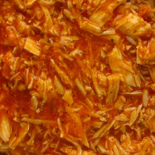 Slow Cooker Shredded Buffalo Chicken