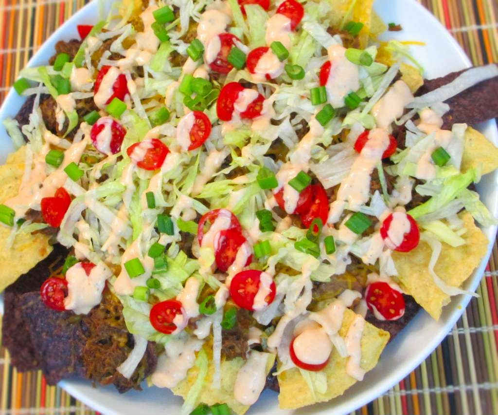 Slow-Cooker Shredded Mexican Beef Nachos