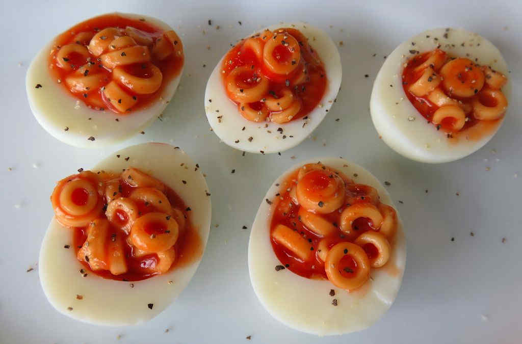 SpaghettiOs Deviled Eggs