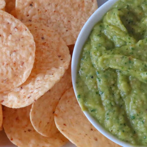 Spicy Green Chile Guacamole
