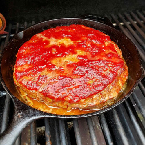 Spicy Hot Meat Loaf using a Grill