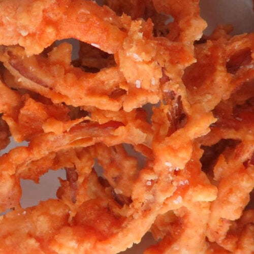 Spicy Red Onion Rings