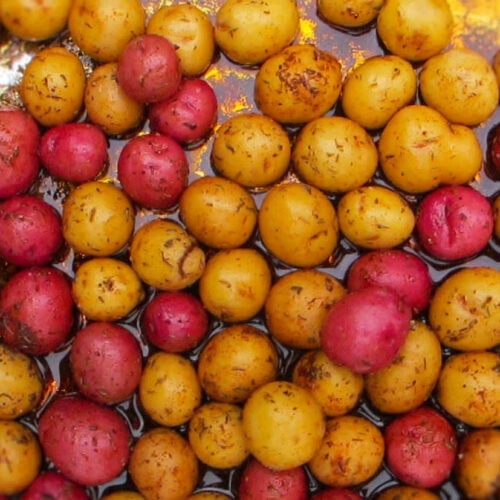 Spicy Roasted Baby Potatoes