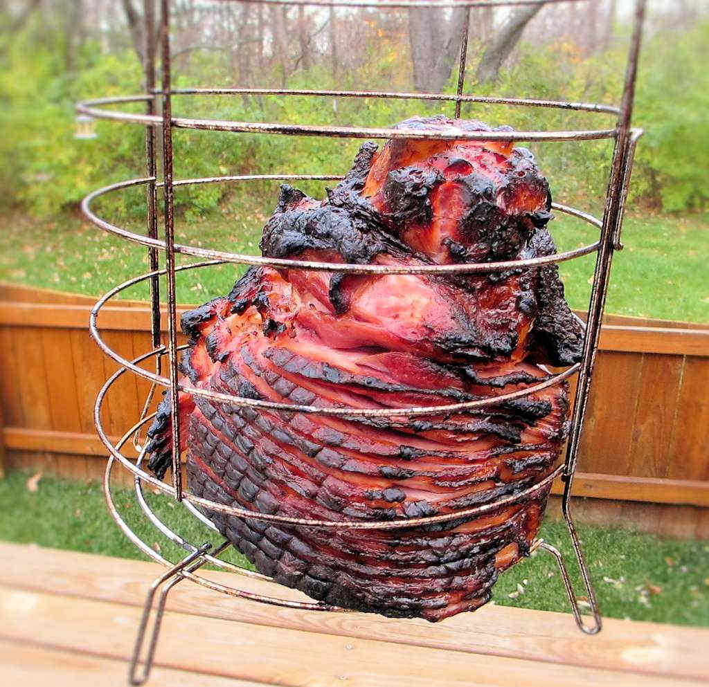 Spiral Ham on the Char-Broil Big Easy