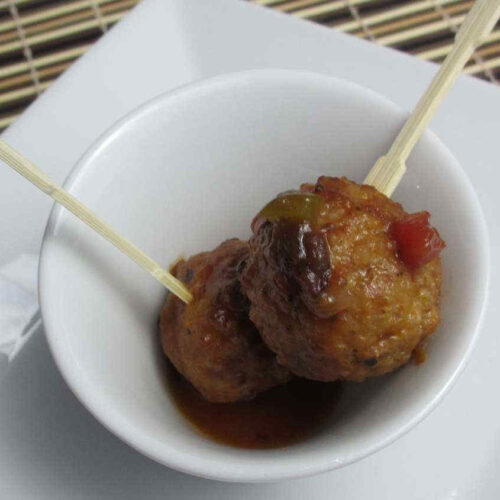 Sweet-and-Spicy Appetizer Meatballs