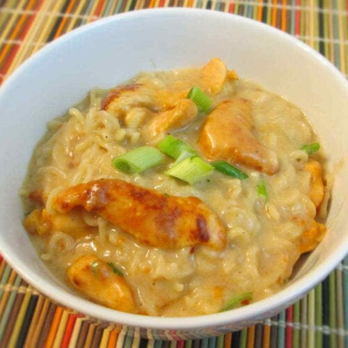 Thai Peanut Chicken with Ramen