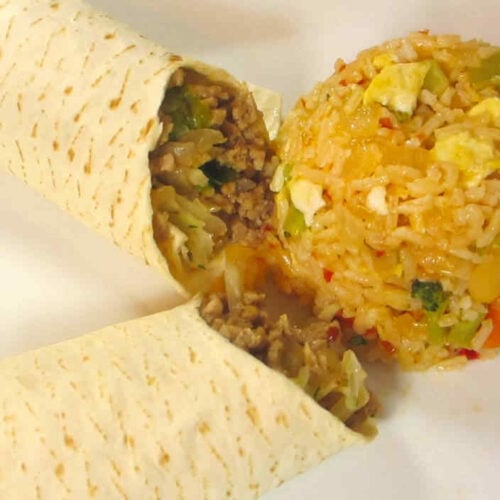 Thai Pork Burritos with Thai Fried Rice