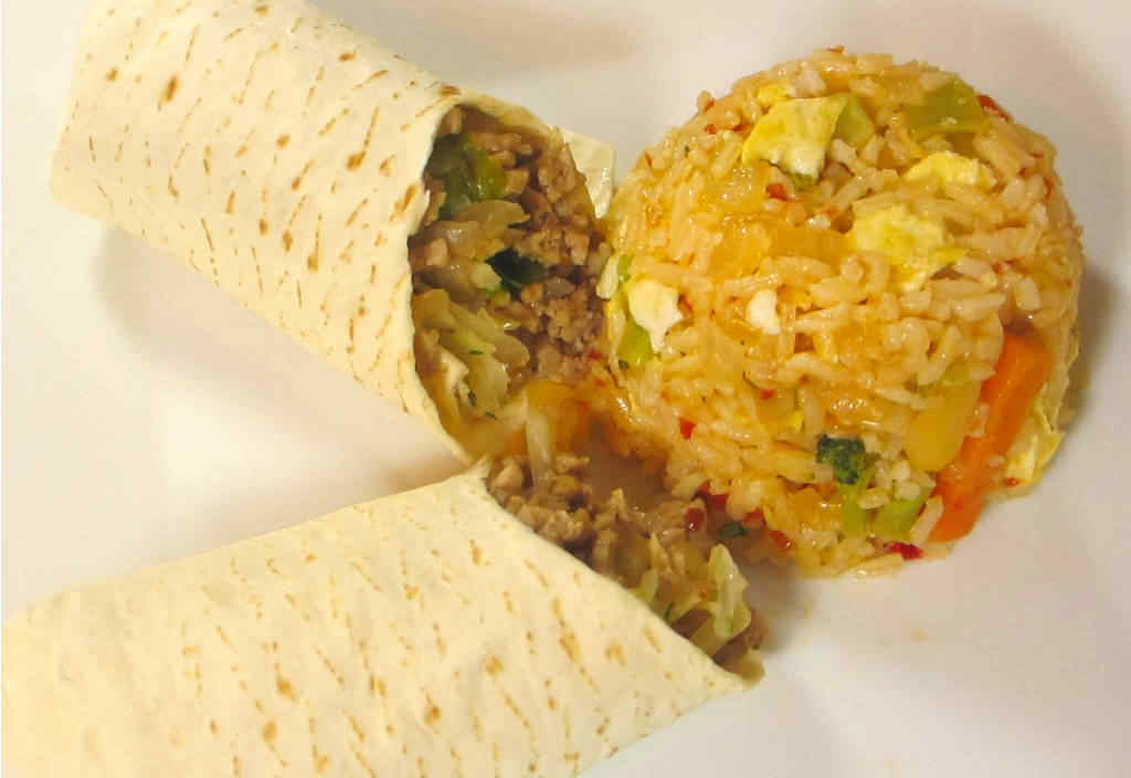 Thai Pork Burritos with Thai Fried Rice