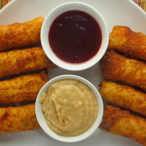 Turkey and Stuffing Egg Rolls
