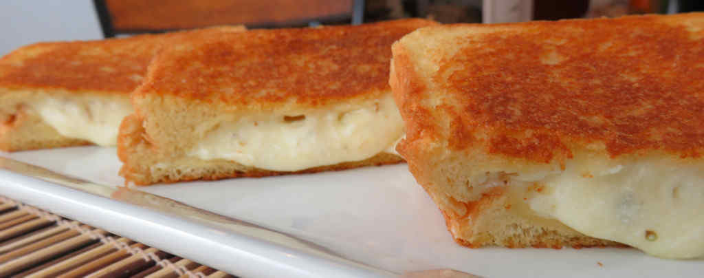 White Pizza Grilled Cheese Sandwiches