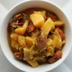 Slow Cooker Kielbasa sauerkraut and Potato Soup
