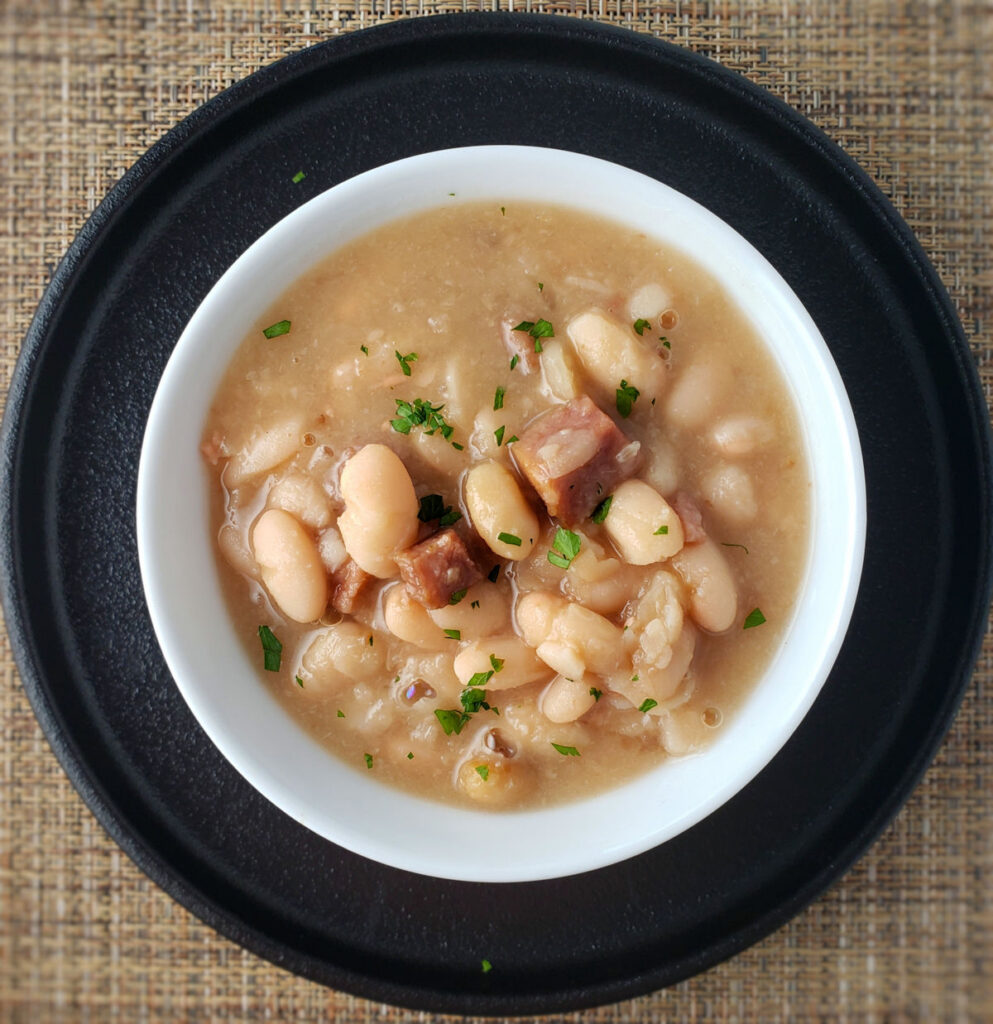 Slow Cooker Ham and Bean Soup