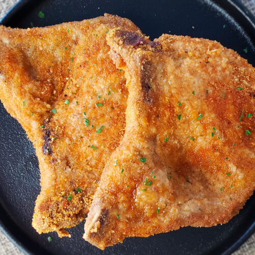 Rotisserie Chicken-Seasoned Shake'N Bake Pork Chops
