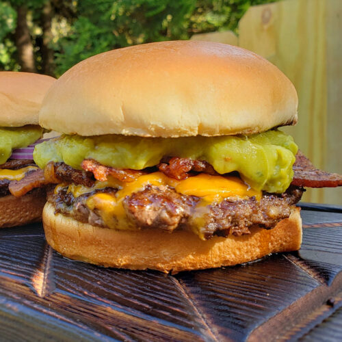Bacon Guacamole Smash Burgers