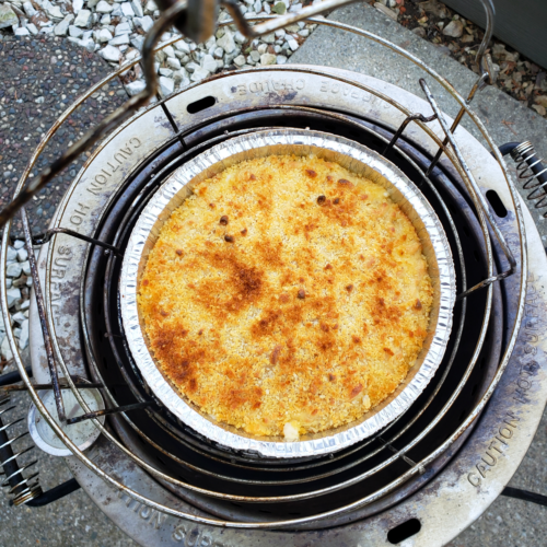 Macaroni and Cheese on the Char-Broil Big Easy