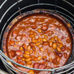 Hot Dog Baked Beans on the Char-Broil Big Easy