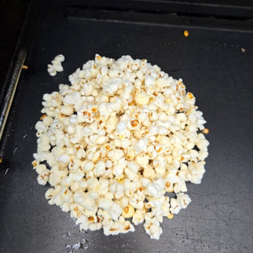 Popcorn using a Griddle