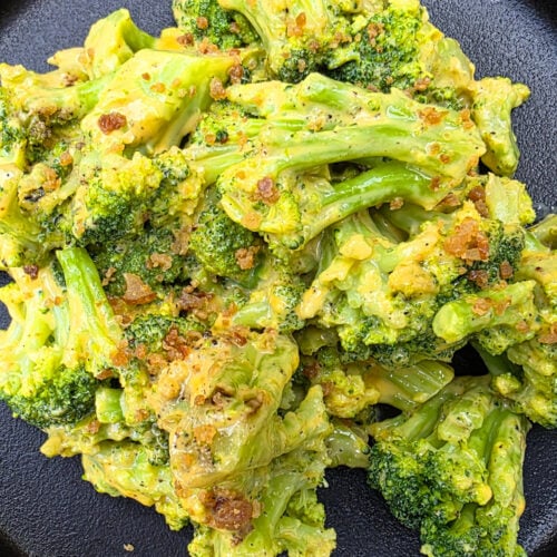 Easy Cheesy Bacon Broccoli using a Griddle