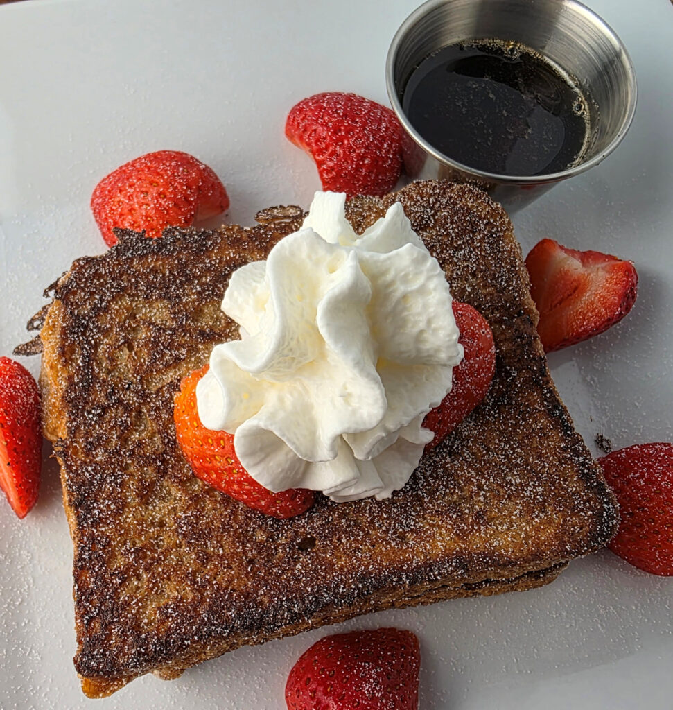 French Toast using an Outdoor Griddle