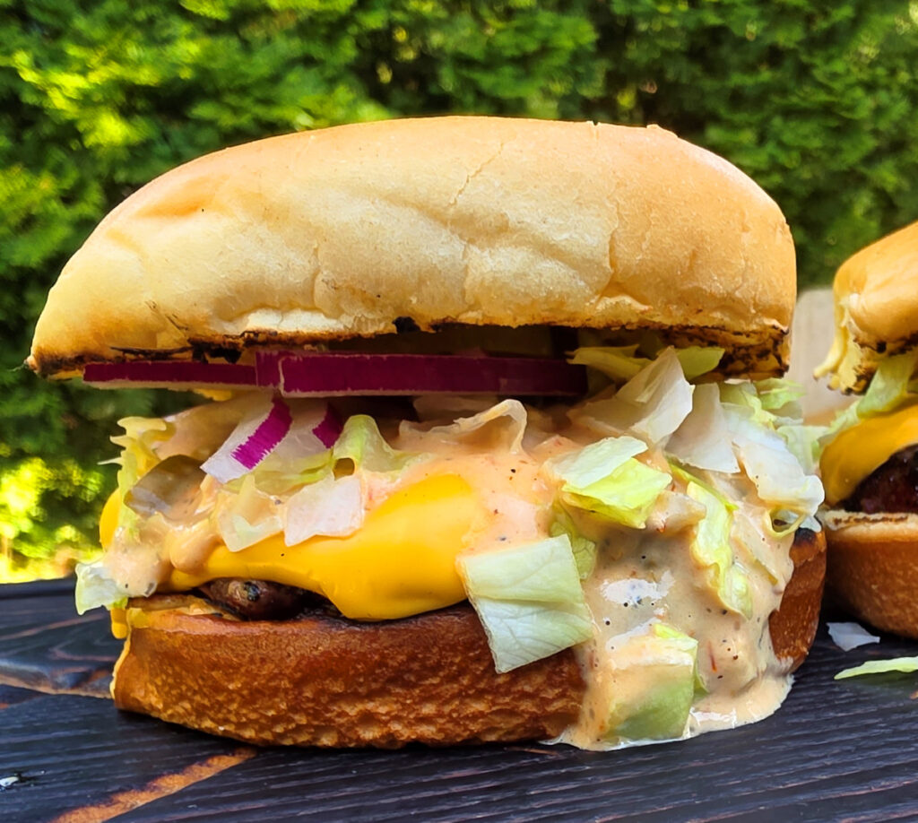 Smash Burgers with Sweet Chili Special Sauce