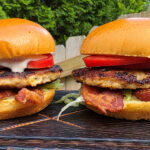 Cheddar Ranch Chicken Burgers
