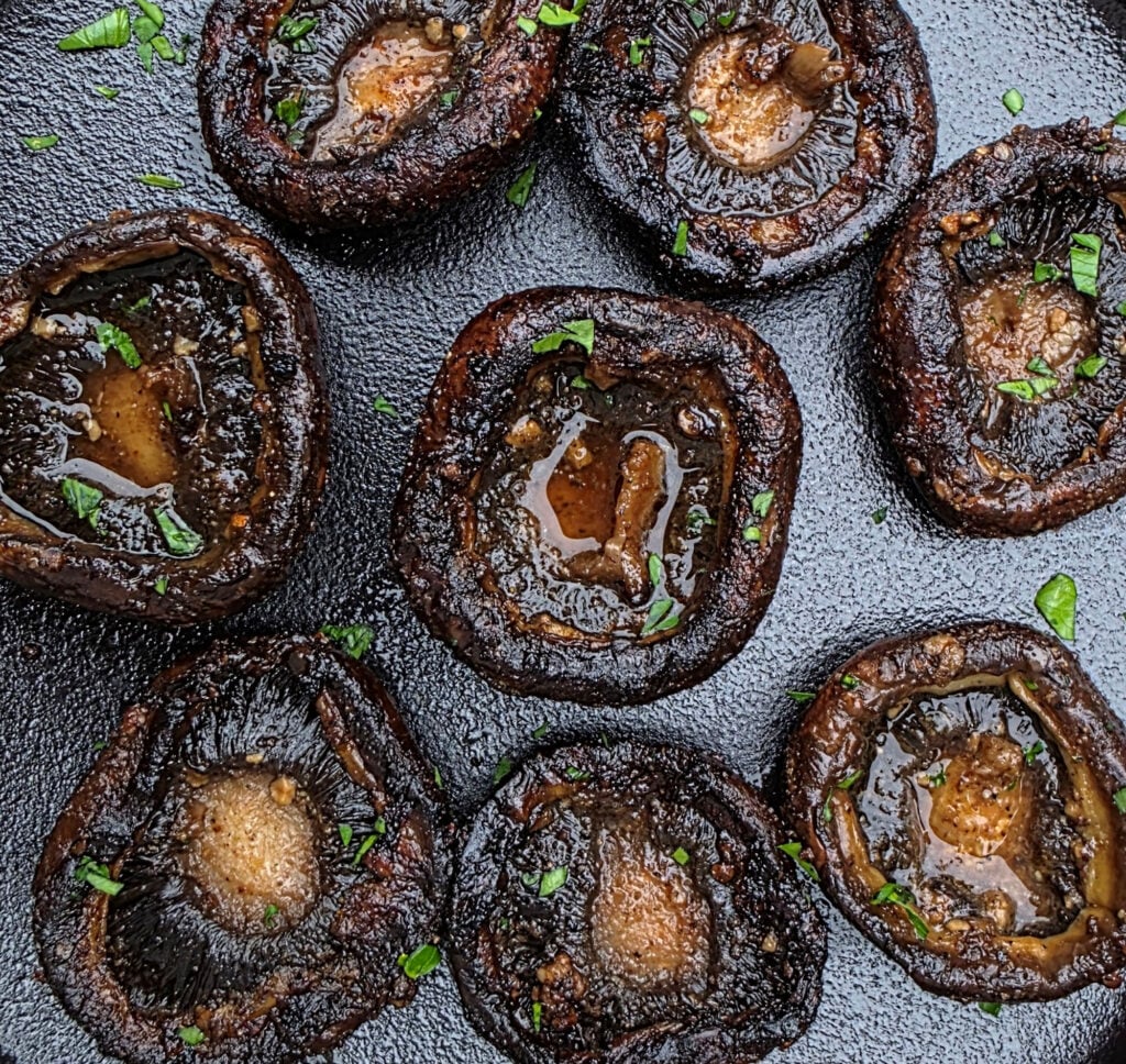 Easy Grilled Balsamic Mushrooms